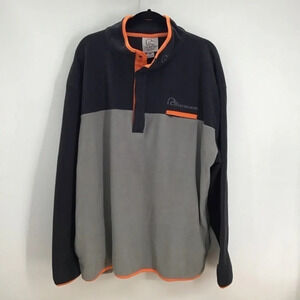 Ducks Unlimited Mens Fleece Snap Up Pullover Sweatshirt